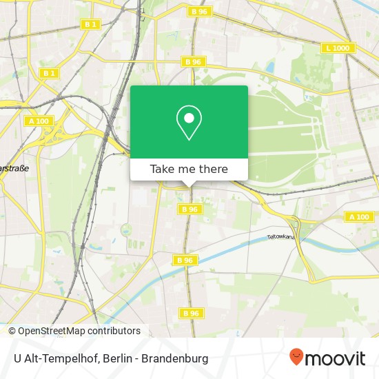 U Alt-Tempelhof map