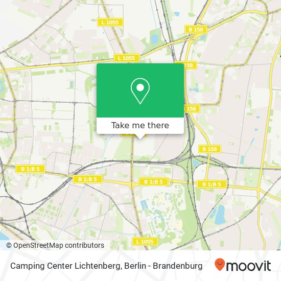 Camping Center Lichtenberg map