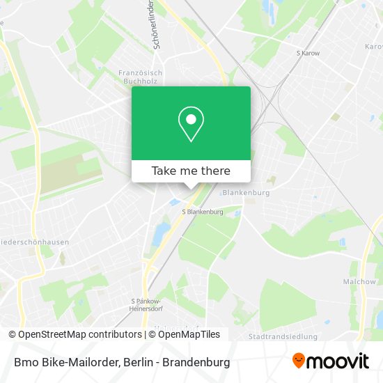 Bmo Bike-Mailorder map