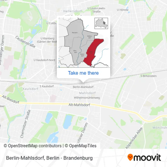 Berlin-Mahlsdorf map