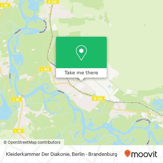 Kleiderkammer Der Diakonie map