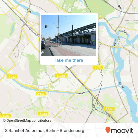 S Bahnhof Adlershof map