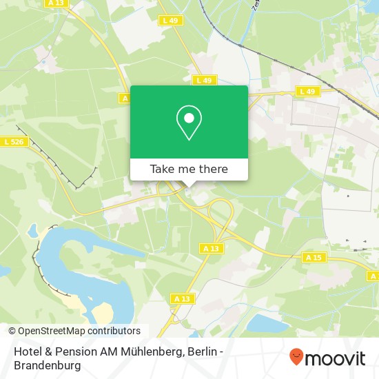 Hotel & Pension AM Mühlenberg map