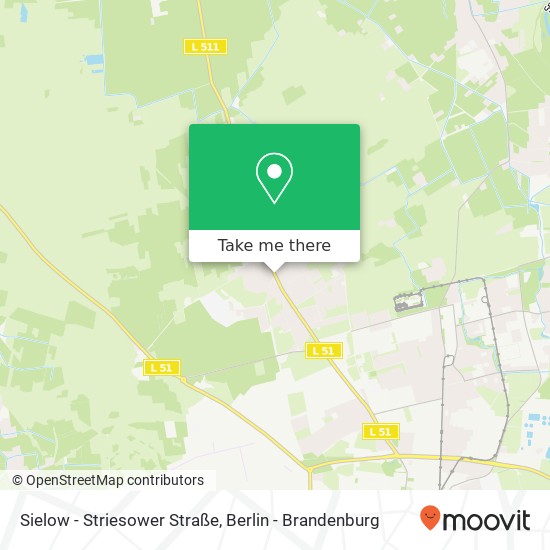 Карта Sielow - Striesower Straße