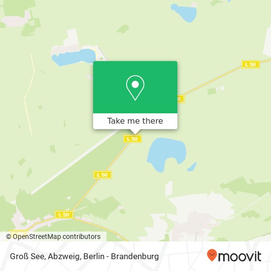 Groß See, Abzweig map