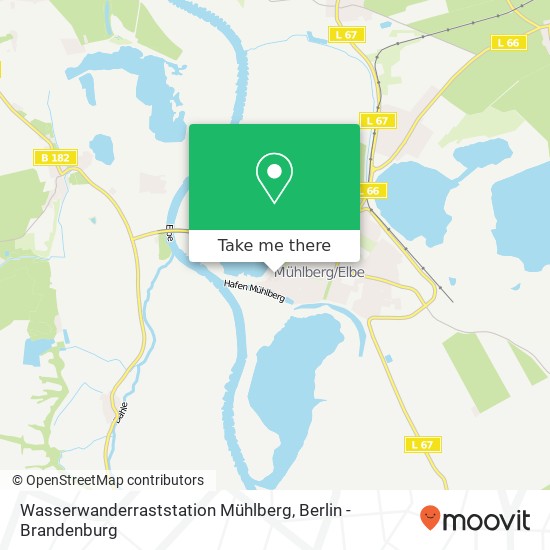 Wasserwanderraststation Mühlberg map