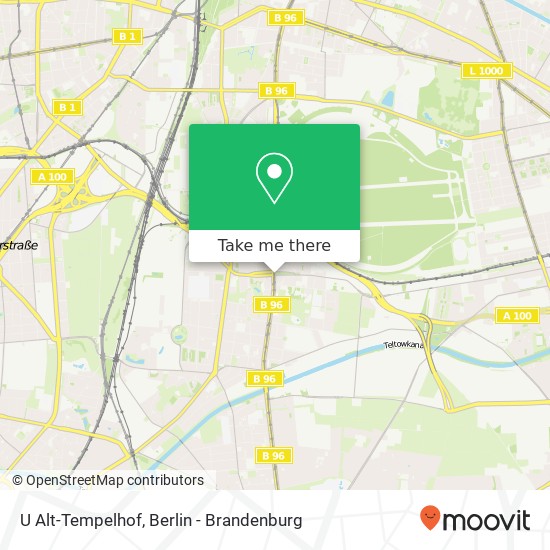 U Alt-Tempelhof map