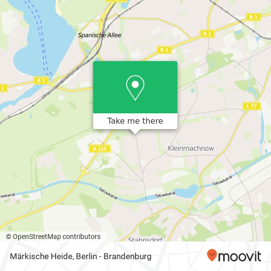 Märkische Heide map