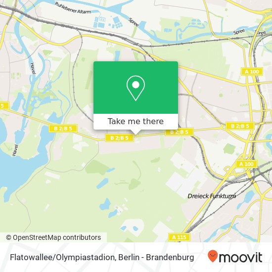 Flatowallee/Olympiastadion map