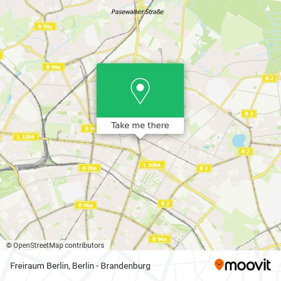 Freiraum Berlin map