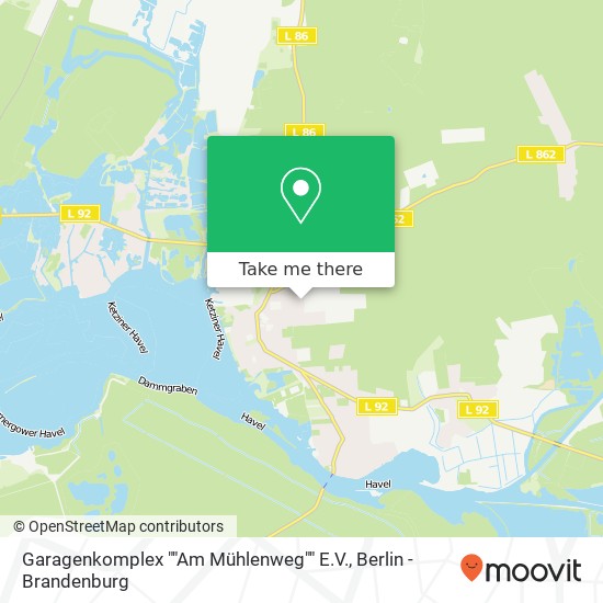 Карта Garagenkomplex ""Am Mühlenweg"" E.V.