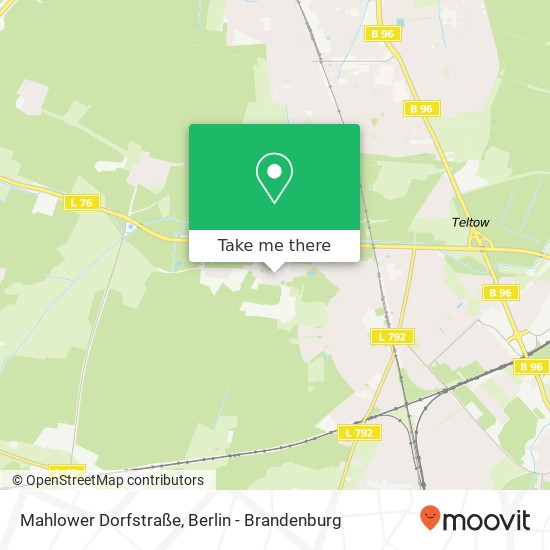 Карта Mahlower Dorfstraße
