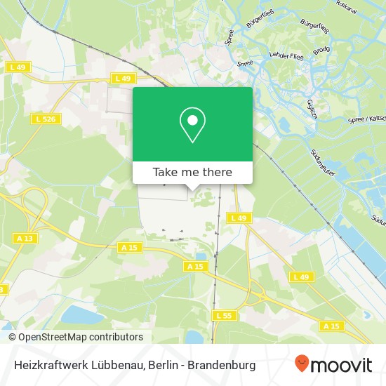 Heizkraftwerk Lübbenau map