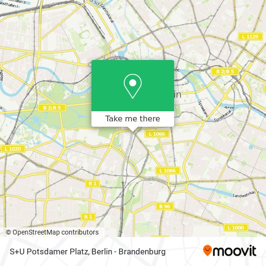 S+U Potsdamer Platz map