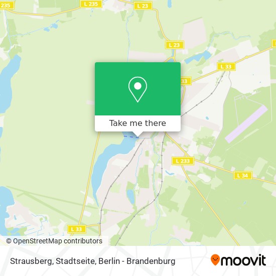 Strausberg, Stadtseite map