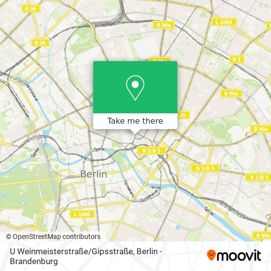 U Weinmeisterstraße/Gipsstraße map