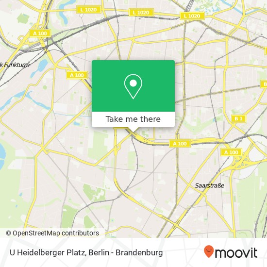 Карта U Heidelberger Platz