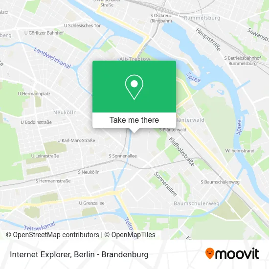 Карта Internet Explorer