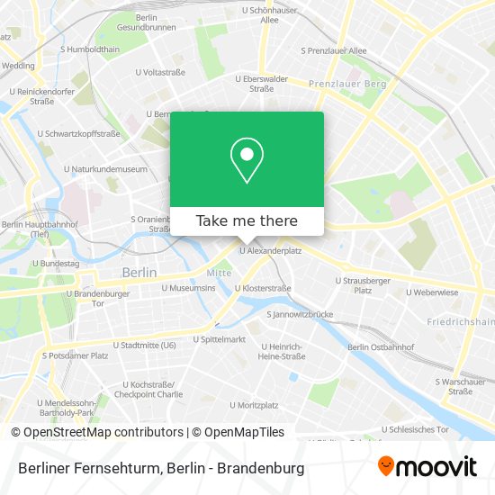 Карта Berliner Fernsehturm