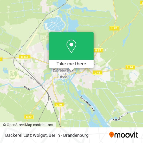 Карта Bäckerei Lutz Wolgst