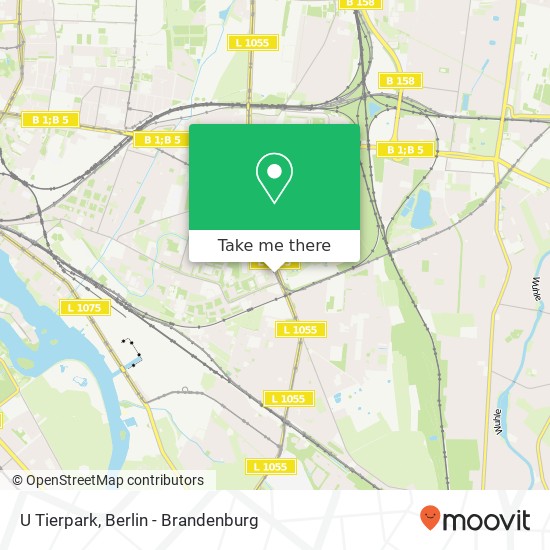 U Tierpark map