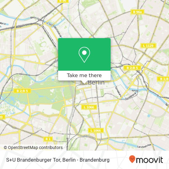 S+U Brandenburger Tor map