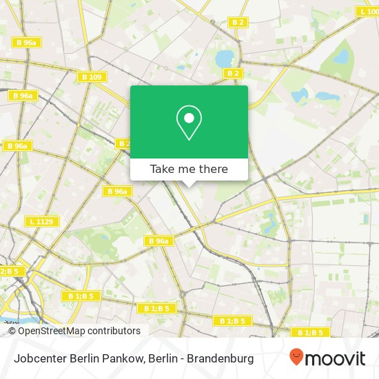 Карта Jobcenter Berlin Pankow