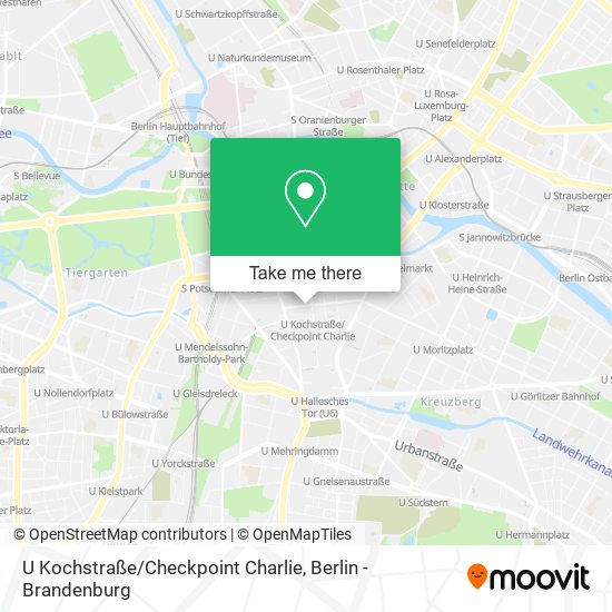 U Kochstraße / Checkpoint Charlie map
