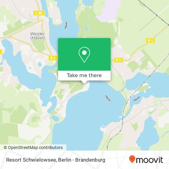 Resort Schwielowsee map