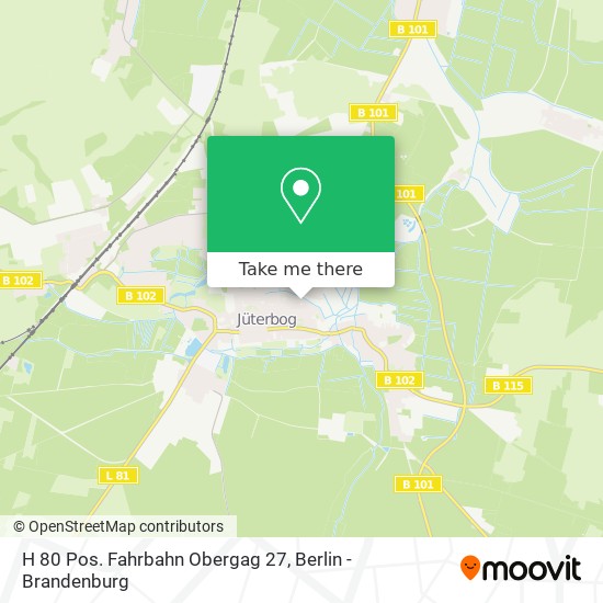 Карта H 80 Pos. Fahrbahn Obergag 27