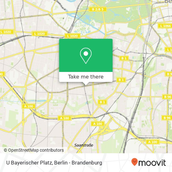 U Bayerischer Platz map