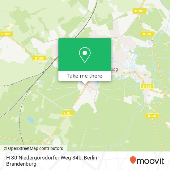 H 80 Niedergörsdorfer Weg 34b map