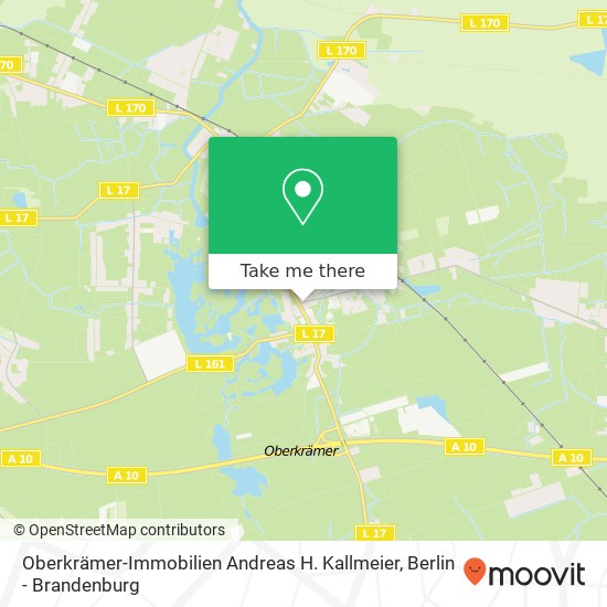 Oberkrämer-Immobilien Andreas H. Kallmeier map