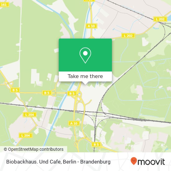 Biobackhaus. Und Cafe map