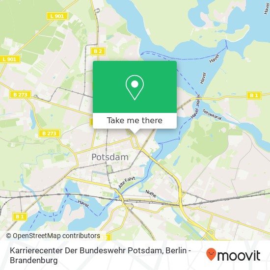 Karrierecenter Der Bundeswehr Potsdam map