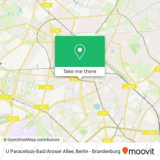 U Paracelsus-Bad/Aroser Allee map