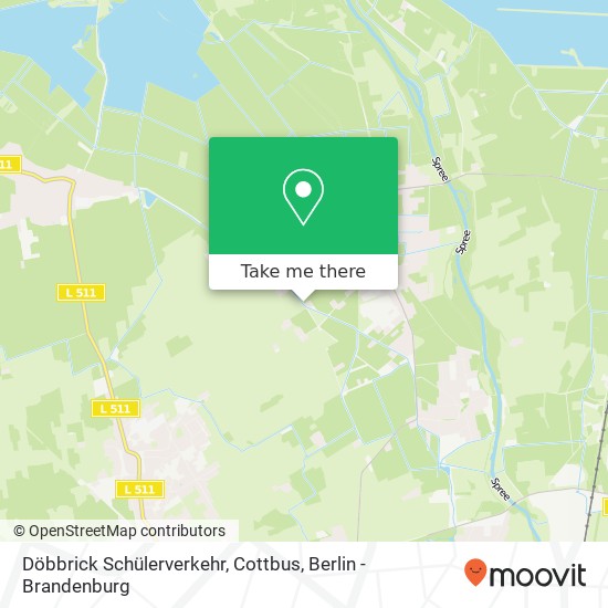 Döbbrick Schülerverkehr, Cottbus map