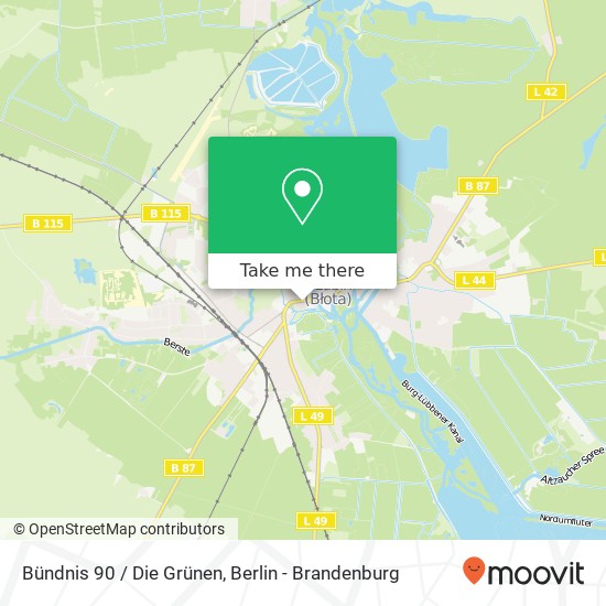 Bündnis 90 / Die Grünen map