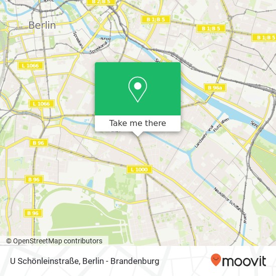 Карта U Schönleinstraße