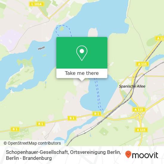 Schopenhauer-Gesellschaft, Ortsvereinigung Berlin map