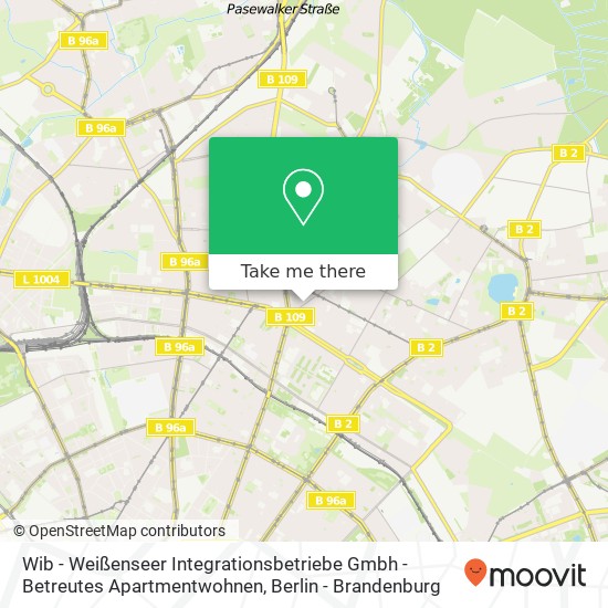 Wib - Weißenseer Integrationsbetriebe Gmbh - Betreutes Apartmentwohnen map