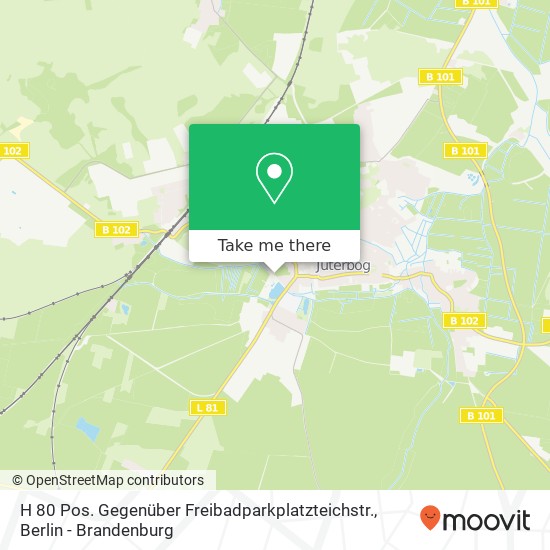 H 80 Pos. Gegenüber Freibadparkplatzteichstr. map