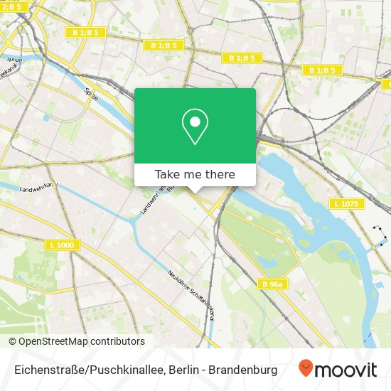 Карта Eichenstraße/Puschkinallee