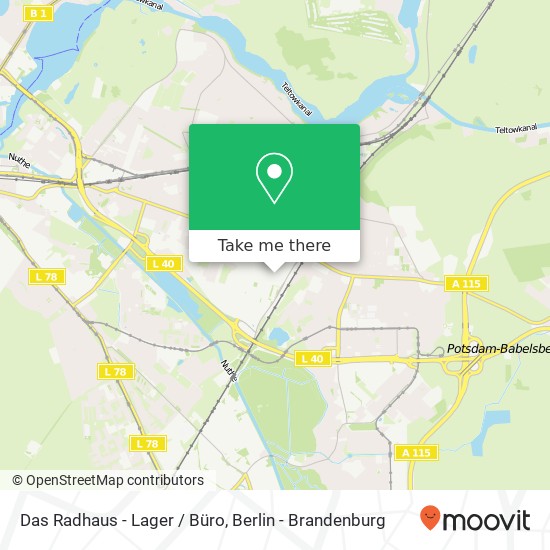 Das Radhaus - Lager / Büro map