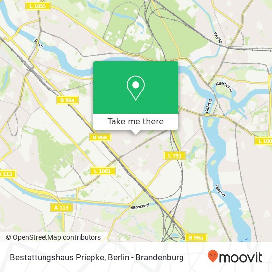 Bestattungshaus Priepke map
