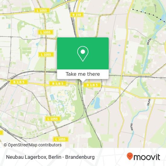 Neubau Lagerbox map