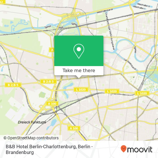 Карта B&B Hotel Berlin-Charlottenburg