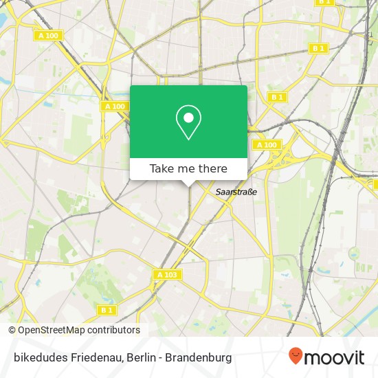 bikedudes Friedenau map