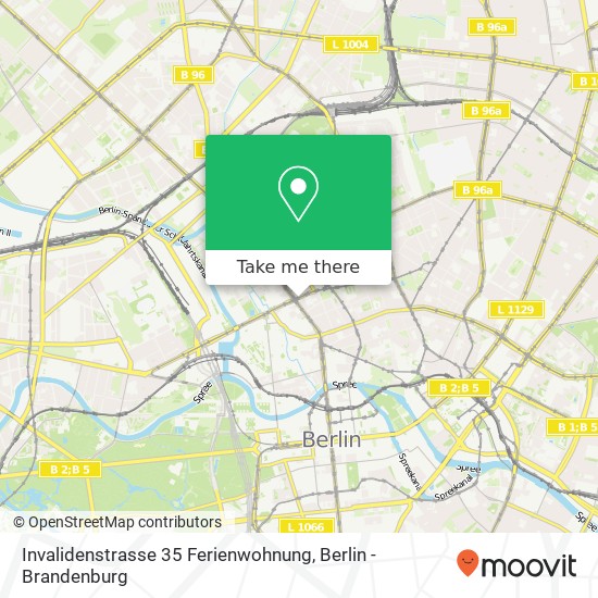 Invalidenstrasse 35 Ferienwohnung map