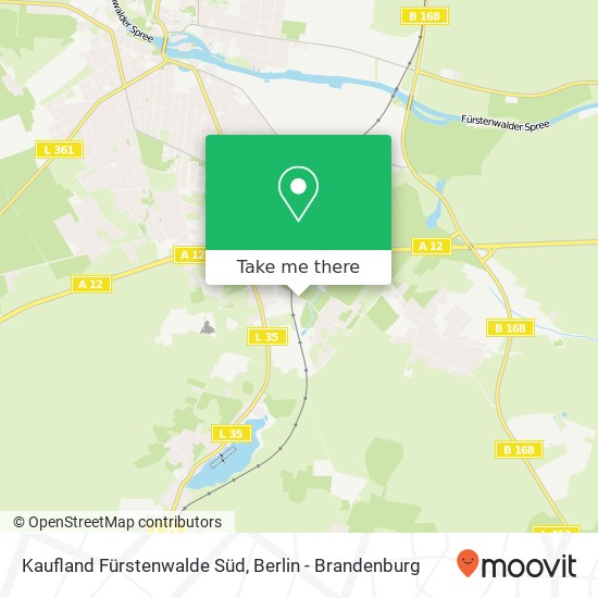 Kaufland Fürstenwalde Süd map